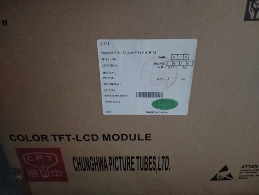 شراء 5.7 بوصة شاشة LCD صناعية 40 دبوس 139PPI CLAA057VC01CW NTSC CPT online manufacture