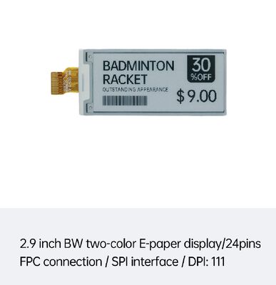 سعر جيد 2شاشة حبر إلكتروني سوداء وبيضاء مقاس 9 بوصات مع واجهة SPI لـ ESL الذكي وتجارة التجزئة الانترنت