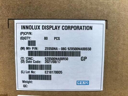 سعر جيد شاشة LCD Innolux مقاس 5 بوصة ZE050NA-08G بدقة 640 * 480 بكسل وكثافة 159 بكسل لكل بوصة وموصل 50 سنًا لهاتف الفيديو المنزلي الانترنت