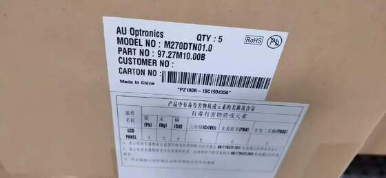 جودة لوحة عرض LCD من AUO مقاس 27 بوصة بدقة 2560 × 1440 بكسل وسطوع 350 شمعة/م² وموصل 130 سنًا مصنع