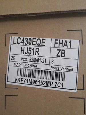 لوحة تلفزيون LCD 43 بوصة مع 3840 * 2160 بكسل وتكنولوجيا IPS لعرض عالي الدقة