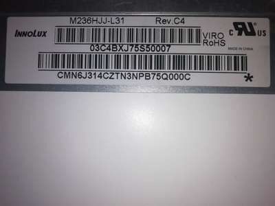 سعر جيد شاشة LCD 15.61 بوصة من نوع Innolux مع 1920 * 1080 بكسل دقة 250 cd / m2 الوضوح و 30Pin واجهة LVDS الانترنت