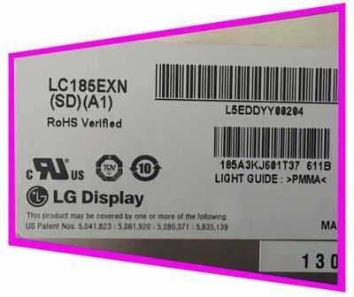 سعر جيد LG 18.5 بوصة لوحة التلفزيون LCD LC185EXN-SCA1 30 دبوس 16.7M لون 300cd / m2 الوضوح الانترنت