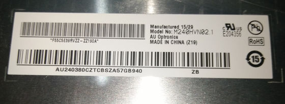 سعر جيد I250cd/m2 الوضوح شاشات العرض الصناعية M240HVN02.1 1920*1080 بكسل 30 دبوس AUO 24