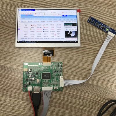 سعر جيد شاشة سيارة LCD مقاس 7 بوصة بدقة 1024 × 600 وبسطوع 500 شمعة/متر مربع، شاشة TFT-LCD للسيارات الانترنت