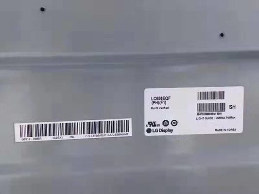 LG 65 بوصة UHD 3840x2160 بكسل شاشة LCD مع 450 cd / m2 سطوع لجهاز الكمبيوتر وشاشة التلفزيون LCD