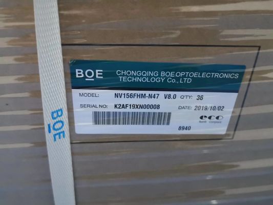 شاشة BOE NV156FHM-N47 مقاس 15.6 بوصة بدقة 1920x1080 وسطوع 250 شمعة/م² وحدة شاشة LCD من نوع TFT-LCD