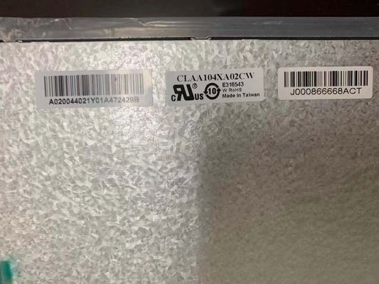 لوحة شاشة LCD صناعية 10.4 بوصة 220cd/M2 1024*768 123PPI CLAA104XA02CW